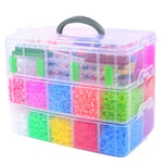 Superstort Loom Bands Kit - 28.000st och massor med tillbehör. multifärg