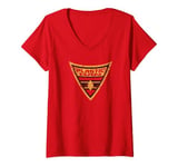 Womens Batman: The Brave and the Bold Plastic Man Shield V-Neck T-Shirt