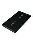 LogiLink External HDD enclosure 2.5" SATA USB 3.0 aluminum Musta