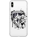 ERT GROUP Original Marvel Guardians Of The Galaxy TPU Case for iPhone XS MAX, Liquid Silicone Cover, Flexible and Slim, Protective for Screen, Shockproof and Anti-Scratch Phone Case