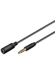 Pro MiniJack 3.5mm Ext. 3P - Bk - 1.5m