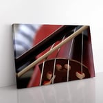 Big Box Art Cello Instrument (2) Canvas Wall Art Print Ready to Hang Picture, 76 x 50 cm (30 x 20 Inch), Multi-Coloured