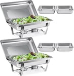 Chafing Dish Buffet Set Stainless Steel Food Warmers for Catering Events