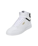 PUMA Mixte Basket, Puma Blanc Puma Blanc Puma Noir Puma Team Gold, 37.5 EU