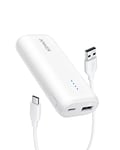 Anker Power Bank, Ultra-Compact 5,200mAh Portable Charger, PowerCore 5K Battery Pack, Compatible with iPhone 16/16 Plus/16 Pro/16 Pro Max/15/14 Series, Samsung, Google Pixel, LG (Adapter Not Included)