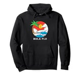 Retro Vintage Fiji Island Summer Vacation Bula Fiji Pullover Hoodie