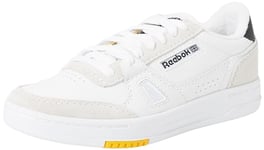 Reebok Unisex Lt Court Sneaker, FTWR White/Black/Team Yellow F23, 5 UK