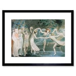 Wee Blue Coo William Blake Oberon Titania Puck With Fairies Dancing Framed Wall Art Print