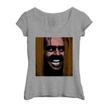 T-Shirt Femme Col Echancré The Shinning Pop Art Jack Nicholson Film