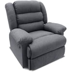 Fauteuil relax Norton tissu Gris