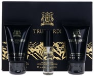 Uomo By Trussardi For Men Set: EDT+SG+ASB (0.34+1.0+1.0)oz New