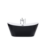 Baignoire îlot 150 cm noire ANTIGUA