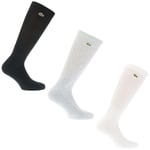 Lacoste Mens 3-Pack High-Cut Socks in Black Grey White - Multicolour material_polycotton - Size UK 4-6.5