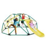 8FT Dome Climber Kids Toddler Climbing Frame With Slide Geometric Climbing Dome