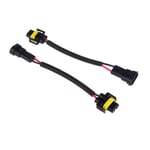 2 st H8 H9 H11 Kabelstam Sockel Trådkontakt Adapter för HID LED Dimljusstrålkastare[fw]