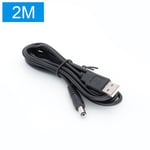 Rallonge d'alimentation CC,port USB vers 5.5x2.1mm,5.5x2.5mm,0.5 m,1m,2m - Type Orange