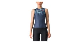 Maillot sans manches triathlon femme castelli free tri 2 bleu