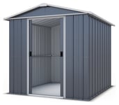 YardMaster Castleton Metal Apex Garden Shed - 6 x 7ft