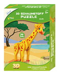 Mammut Spiel & Geschenk Bricolage 3D Girafe Safari, Animal en Mousse, kit Complet avec pièces Instructions (français Non Garanti), Jeu de Puzzle créatif pour Enfants à partir de 5 Ans, 156010