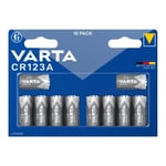 Varta Professional batteri - cylindrisk - 10 x CR123A - primär litium mangan