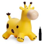 U&C Planet Animal Hopper for Kids, Giraffe Hopper, Bouncy Horse Hopper, Children Inflatable Animal Hopper Inflatable Hopper Bouncy Toddler Ride-on Giraffe Hopping Toys Gift for Boys Girls Age 1-6