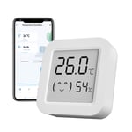 eMylo Mini Thermomètre Hygromètre Intérieur, Bluetooth D'ambiance Moniteur de Température et Humidimètre avec APP Contrôle, Stockage de Données, pour Maison Chambre Serre Cave