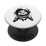 Otter Dad Mom Space - Astronaut Otter PopSockets Swappable PopGrip