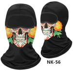 Skull Miesten Balaclava Naamio Pyöräilyhattu Aurinkovoide Kasvonsuoja Moottoripyörä Polkupyörän Päähineet Koko kasvot Bandana Hengittävä Tuulenpitävä Lippalakki