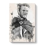 Clint Eastwood (2) Canvas Print for Living Room Bedroom Home Office Décor, Wall Art Picture Ready to Hang, 30 x 20 Inch (76 x 50 cm)