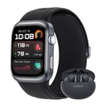 HUAWEI Watch D2, Montre Connectée, Mesure ambulatoire de la Pression artérielle, Analyse ECG, Surveillez fréquence Cardiaque, SpO2, fréquence respiratoire, iOS et Android, Noir + FreeBuds 5i