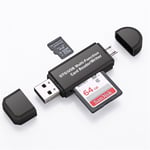 2i1 Minnekortleser USB/MicroUSB