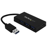 StarTech.com Hub USB 3.0 - 4 ports - USB A vers 3x USB-A 1x USB-C - Concentrateur USB Type-C - Hub USB (HB30A3A1CFB)