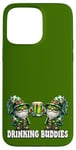 iPhone 15 Pro Max Green Gnomes In St Patricks Day Costume For Drinking Buddies Case