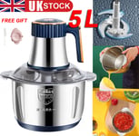 5L Electric Meat Grinder Mincer Mixer Blender Food Chopper Processor Blenders