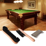 Hot Wooden Billiards Pool Table And Rail Brush Set Nylon Bristles Brushes With C