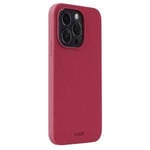 Holdit iPhone 15 Pro Silicone Case, Red Velvet