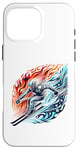 Coque pour iPhone 16 Pro Max Feu Et Glace Ski Aventure