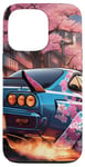 Coque pour iPhone 13 Pro JDM R34 Drift Racing Tuning Voiture Tokyo Skyline At Night Cadeau