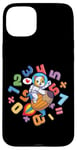 Coque pour iPhone 15 Plus Kawaii Dog Astronaute Kids Funny Maths Day Numbers Day