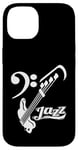 Coque pour iPhone 14 Guitare basse Jazz Musicien