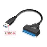 Câble USB 3.0 SATA 3 vers adaptateur USB jusqu'à 6 Gbps pour disque dur externe SSD de 2.5 pouces, 22 broches, connecteur d'installation pour ordinateur