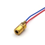 Diode Laser 650nm 6mm 3V 5mW Module de Diode de point Laser réglable tête de cuivre rouge 3v