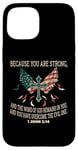 Coque pour iPhone 15 1 Jean 2:14 Écritures des versets de la Bible