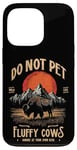 Coque pour iPhone 13 Pro Buffalo Vintage ne pas caresser les vaches moelleuses Bison