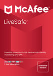 McAfee LiveSafe Plus 12M - PC Windows,Mac OSX,iOS,Android