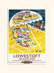 National Railway Museum Lowestoft (Deck Chair) 30 x 40 cm montée d'impression