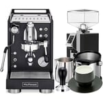 La Pavoni Mini Cellini Svart LPSMCB01EU Inkl. Eureka Mignon Turbo Espressokvarn, Baristautrustning & Koppar