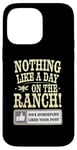 iPhone 14 Pro Max Day On The Ranch, Funny Cowboy Rancher Horsefly Joke Case