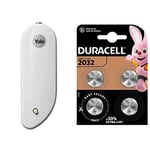 Yale EF-DC Easy Fit Alarm Door/Window Contact, White & Duracell Specialty 2032 Lithium Coin Battery 3V, Pack Of 4, With Baby Secure Technology And Suitable, Wearables And Medical Devices