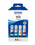 Epson EcoTank 103, flaska 65ml, Multipack (4 färgpatroner)